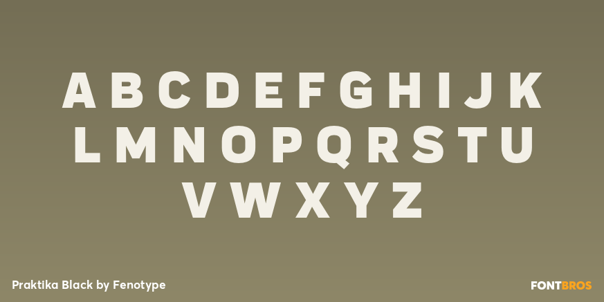 Praktika Black Font Poster #2