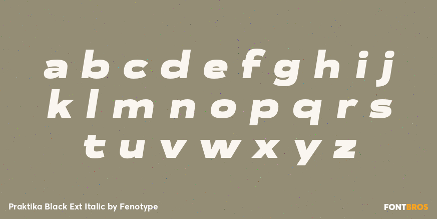 Praktika Black Ext Italic Font Poster #3