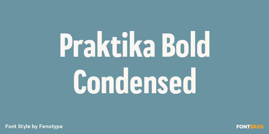 Praktika Bold Condensed Font Poster #1