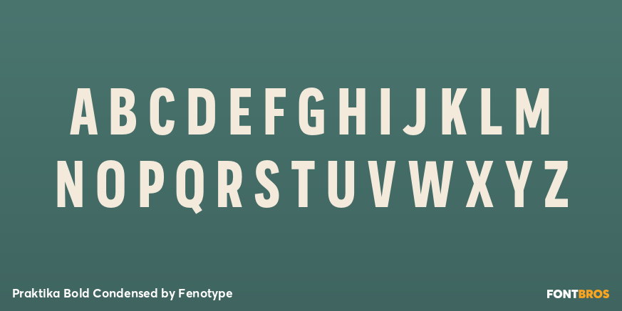 Praktika Bold Condensed Font Poster #2