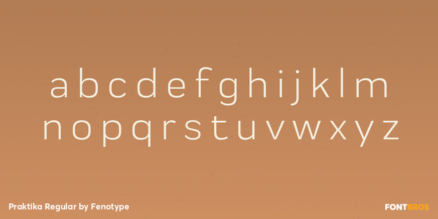 Praktika Regular Font Poster #3