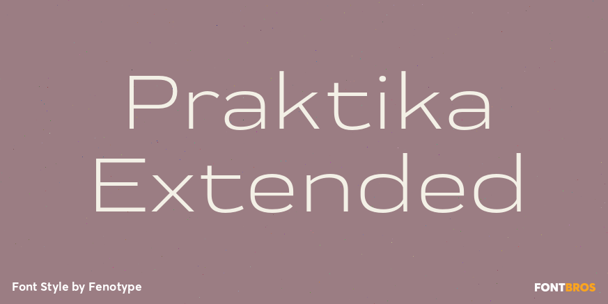 Praktika Extended Font Poster #1