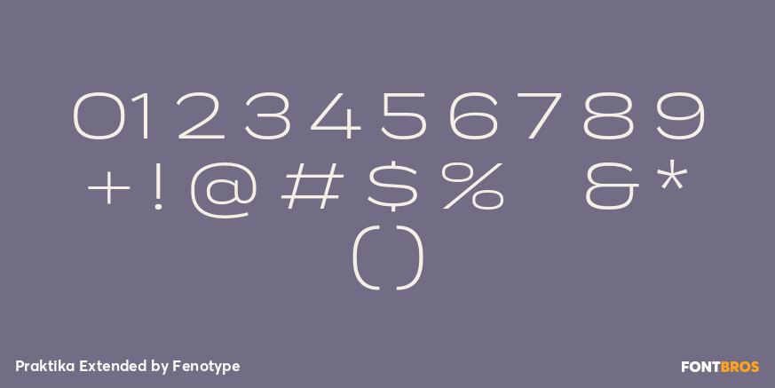 Praktika Extended Font Poster #1