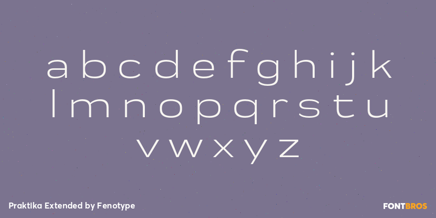 Praktika Extended Font Poster #1