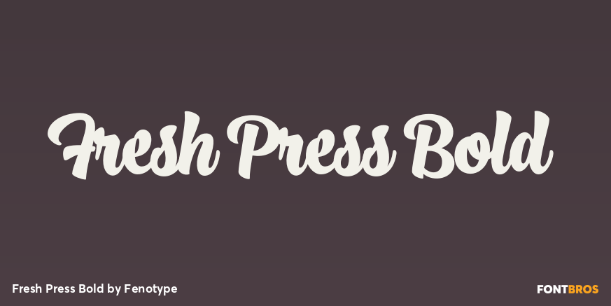 Fresh Press Bold Font Poster #1