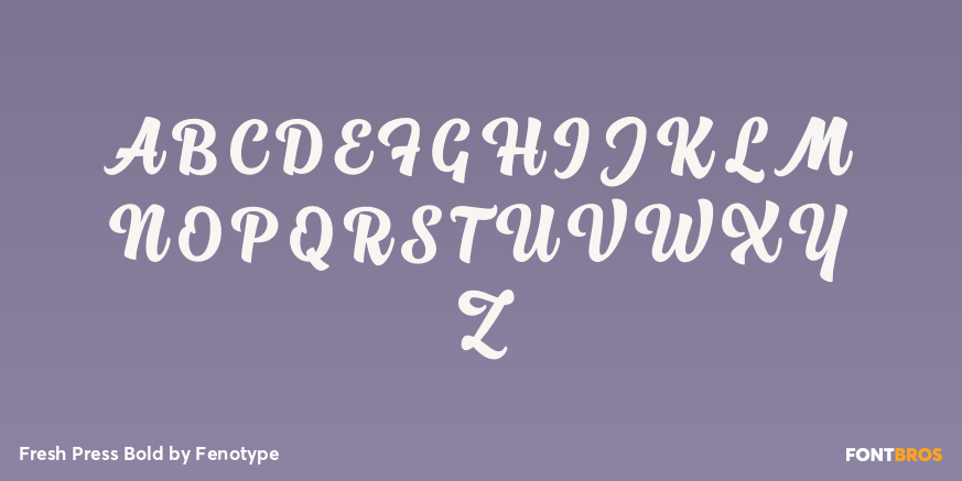 Fresh Press Bold Font Poster #2