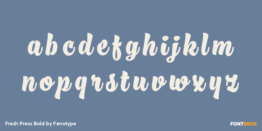 Fresh Press Bold Font Poster #3