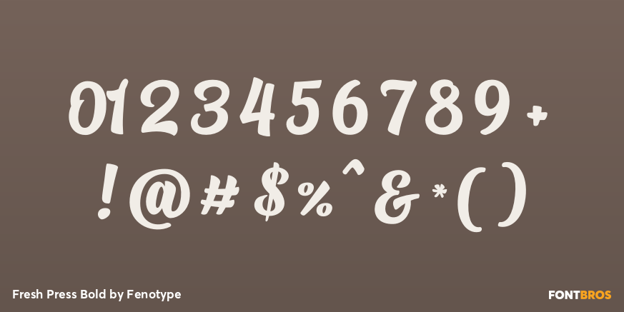 Fresh Press Bold Font Poster #4