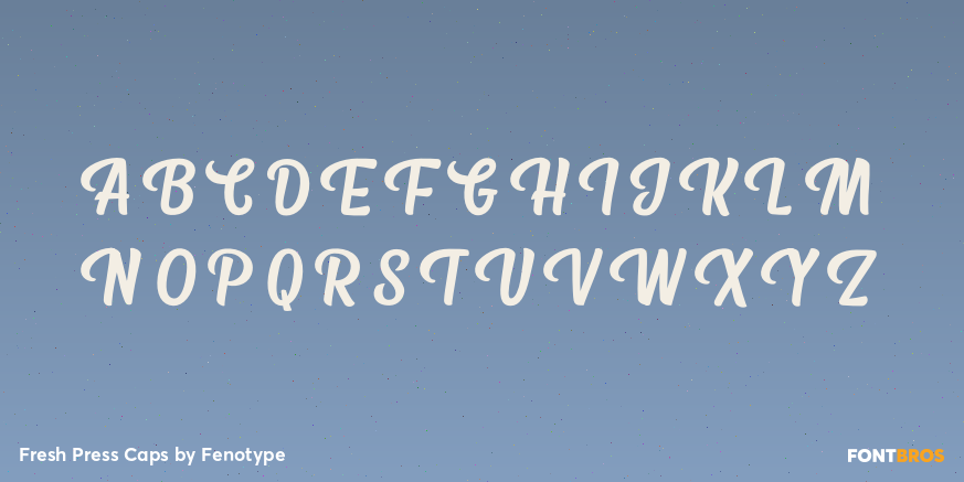 Fresh Press Caps Font Poster #2