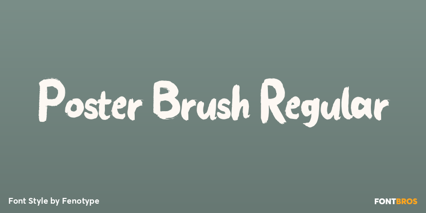 Poster Brush Regular Poster