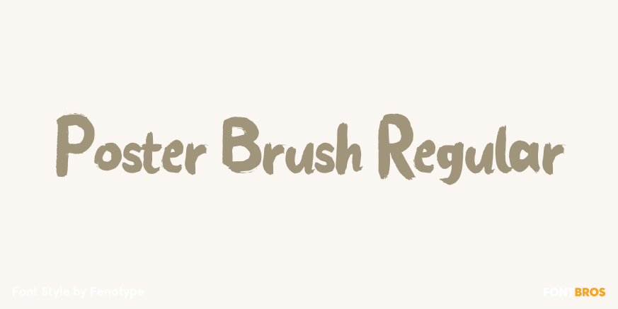 Poster Brush Regular Poster