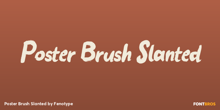 Poster Brush Slanted Poster