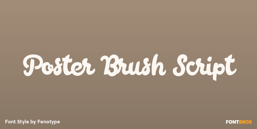 Poster Brush Script Poster