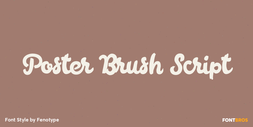 Poster Brush Script Poster