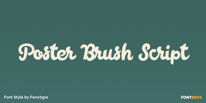 Poster Brush Script Poster