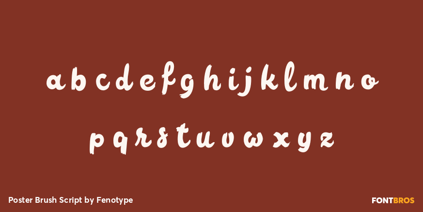 Poster Brush Script Font Poster #3