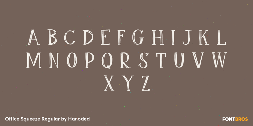 Office Squeeze Regular Font Poster #2