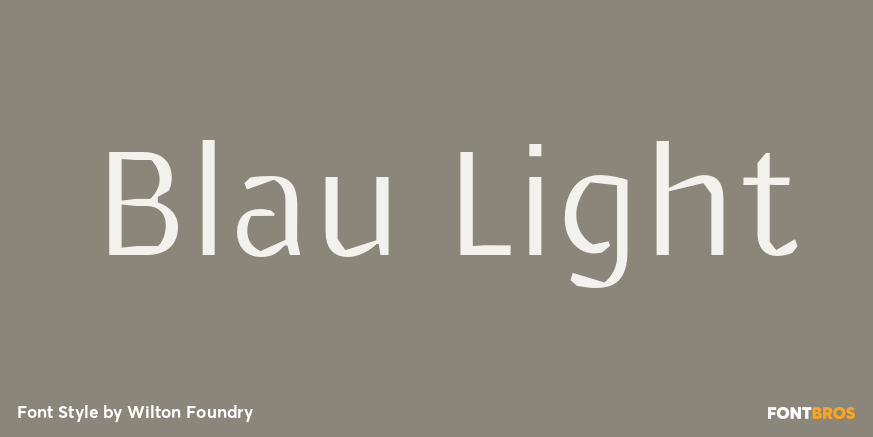 Blau Light Font Poster #1