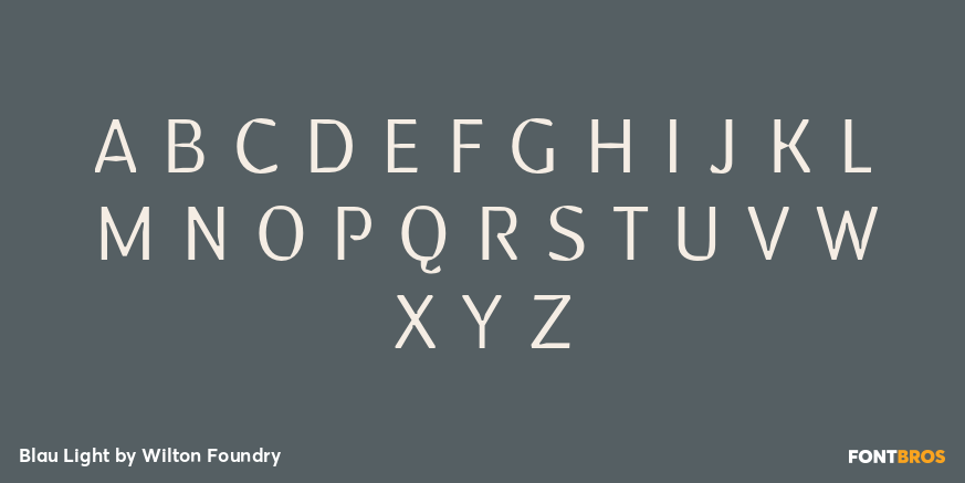 Blau Light Font Poster #2