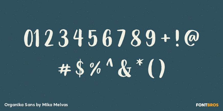 Organika Sans Font Poster #4