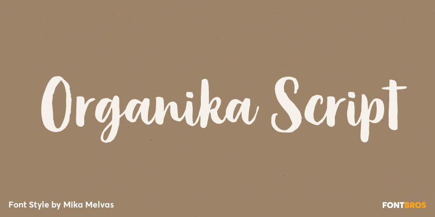 Organika Script Poster
