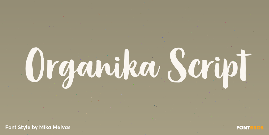 Organika Script Poster