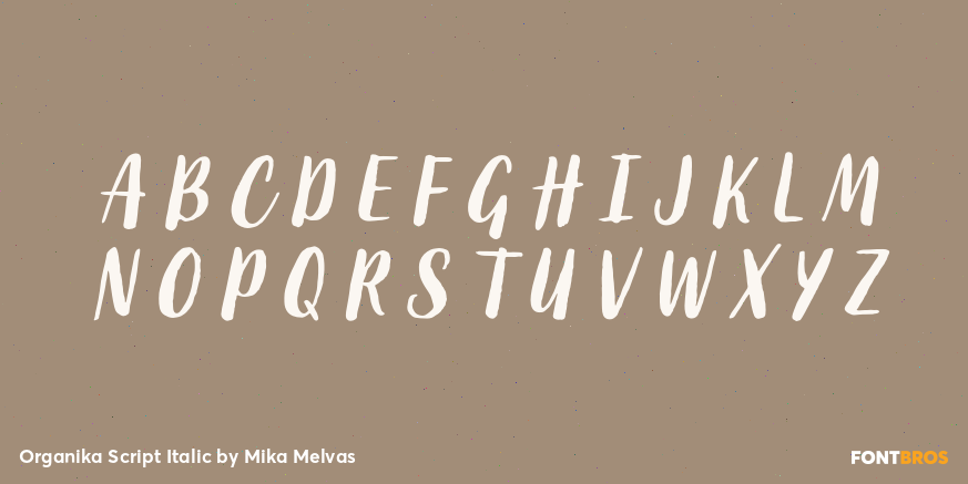 Organika Script Italic Font Poster #1