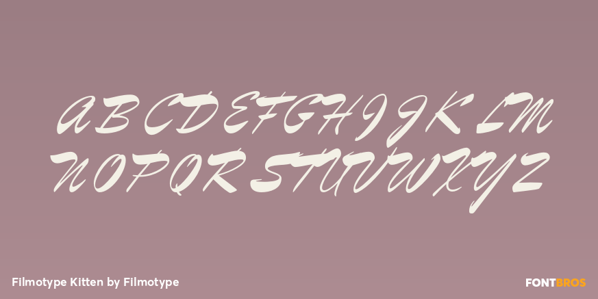 Filmotype Kitten Font Poster #2
