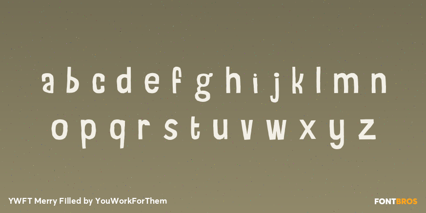 YWFT Merry Filled Font Poster #3
