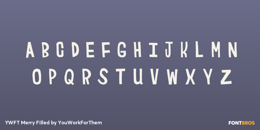 YWFT Merry Filled Font Poster #1