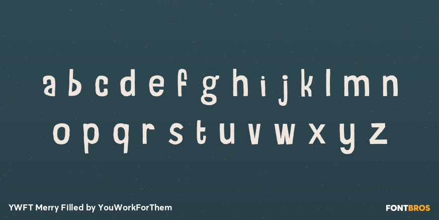 YWFT Merry Filled Font Poster #1