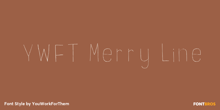 YWFT Merry Line Font Poster #1