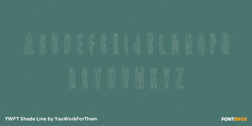 YWFT Shade Line Font Poster #3