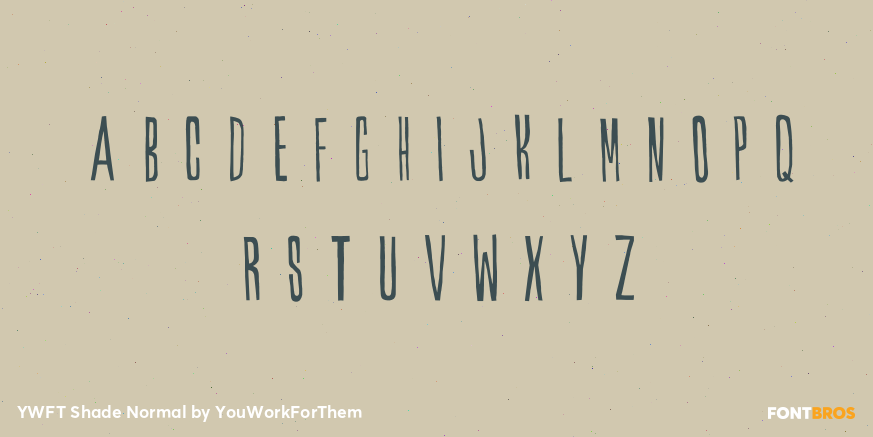 YWFT Shade Normal Font Poster #1