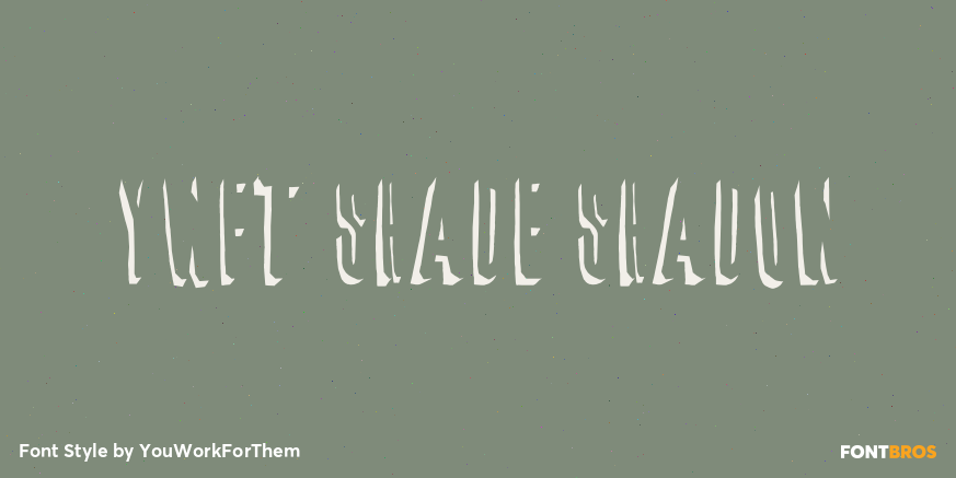 YWFT Shade Shadow Font Poster #1