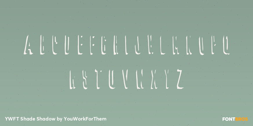 YWFT Shade Shadow Font Poster #3