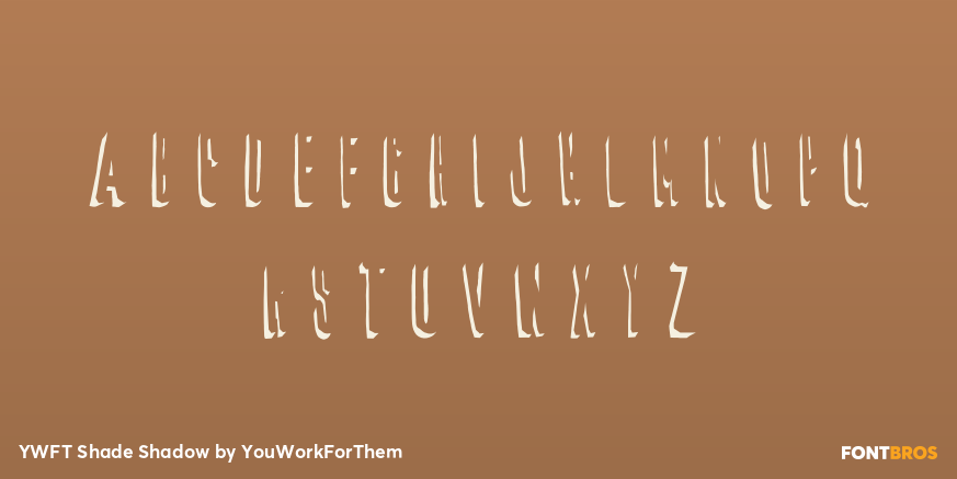 YWFT Shade Shadow Font Poster #1