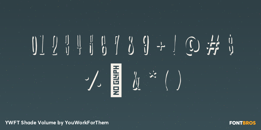 YWFT Shade Volume Font Poster #1