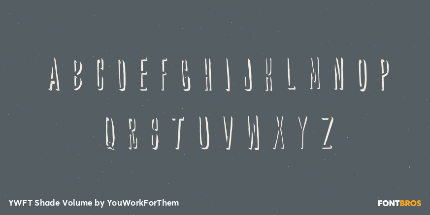 YWFT Shade Volume Font Poster #1