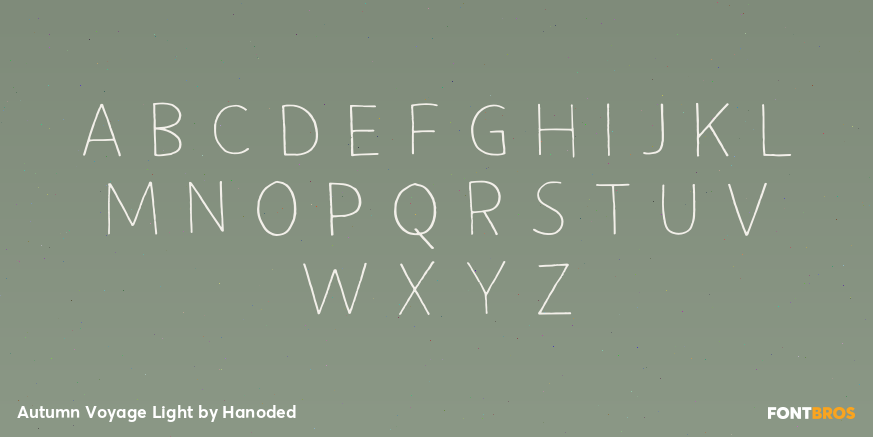 Autumn Voyage Light Font Poster #2