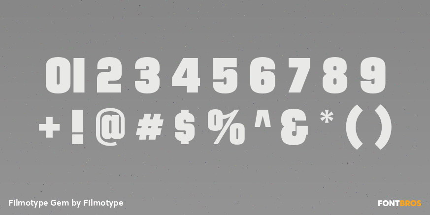 Filmotype Gem Font Poster #1