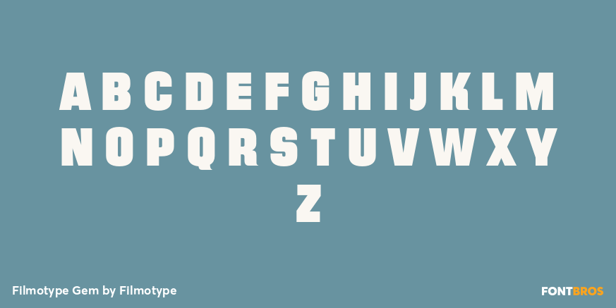 Filmotype Gem Font Poster #1