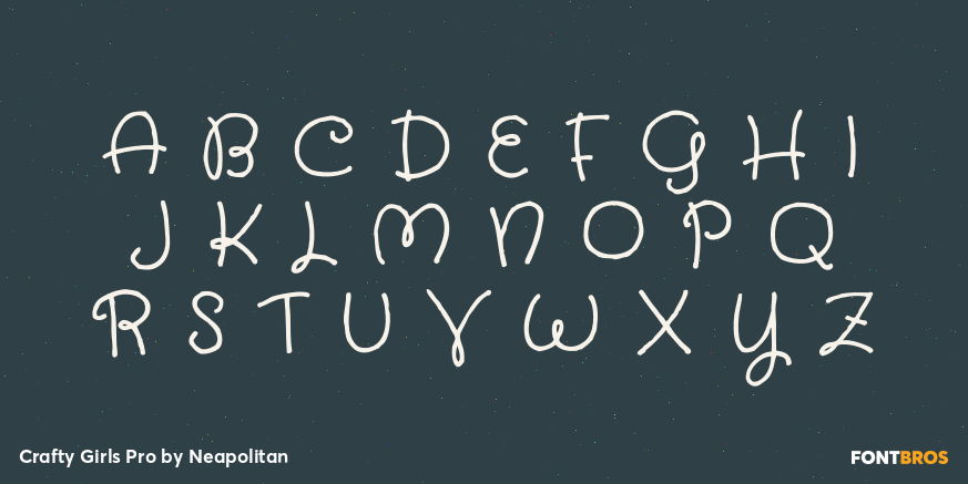 Crafty Girls Pro Font Poster #2