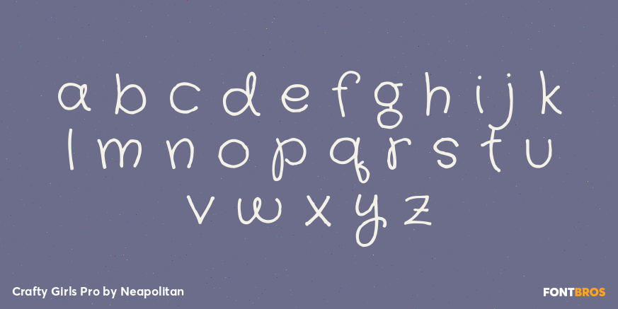 Crafty Girls Pro Font Poster #3