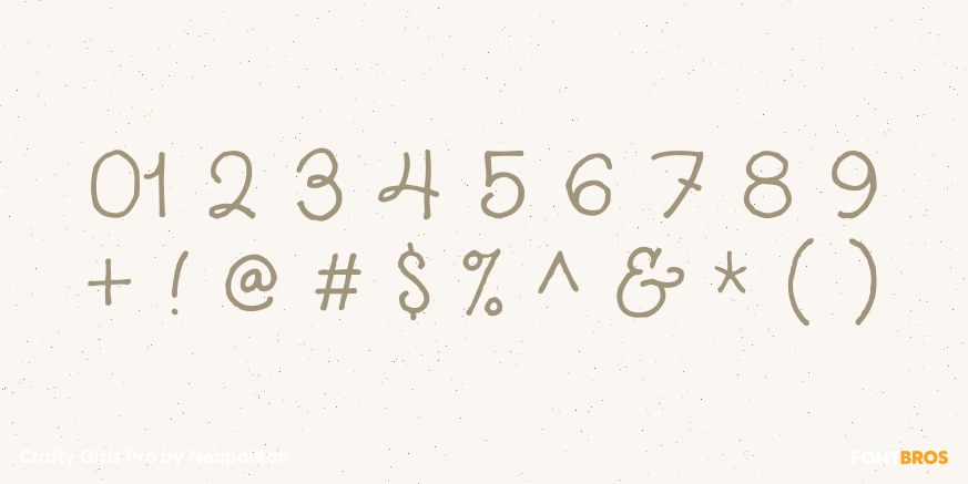 Crafty Girls Pro Font Poster #4