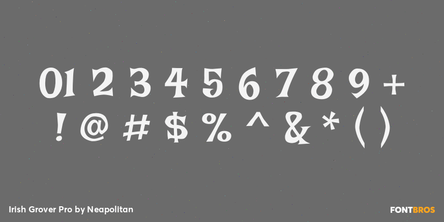 Irish Grover Pro Font Poster #4