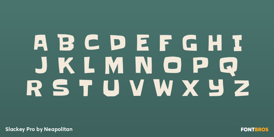 Slackey Pro Font Poster #2