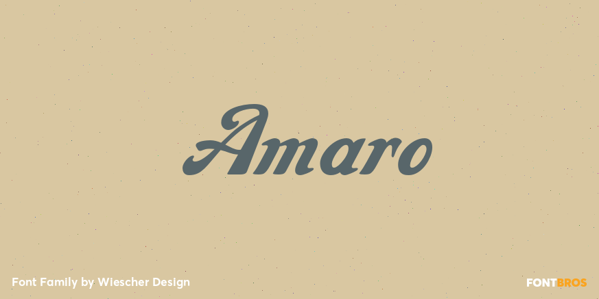 Amaro Font Poster #1