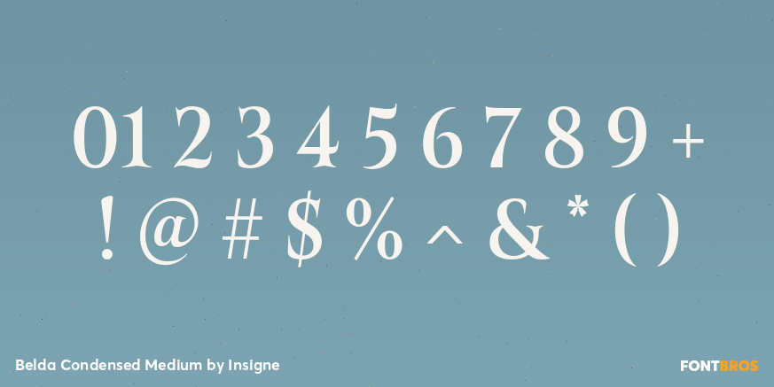 Belda Condensed Medium Font Poster #4
