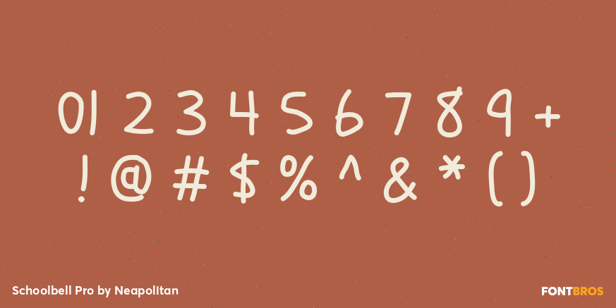 Schoolbell Pro Font Poster #4